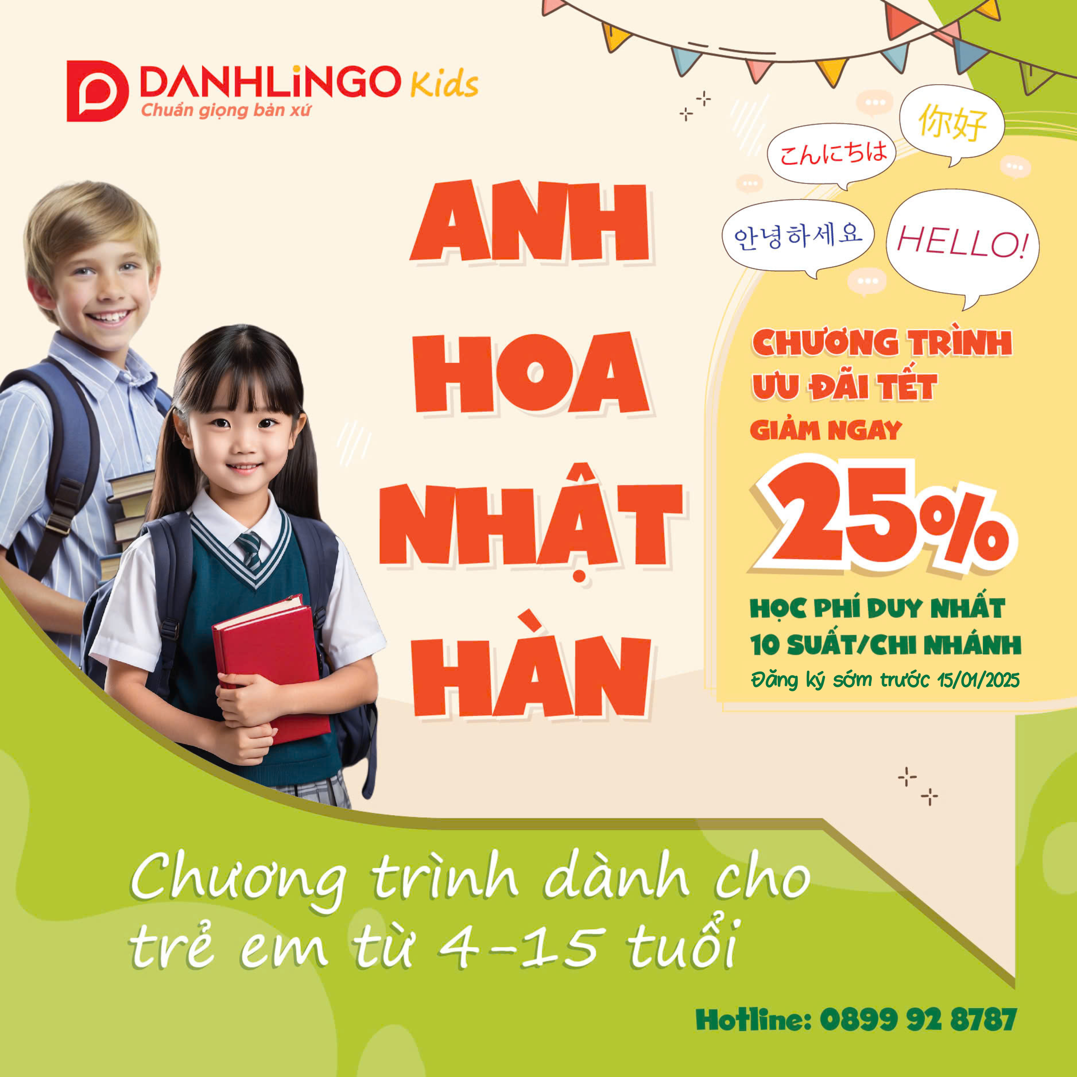 ngoai ngu danhlingo tet 2025 thieu nhi