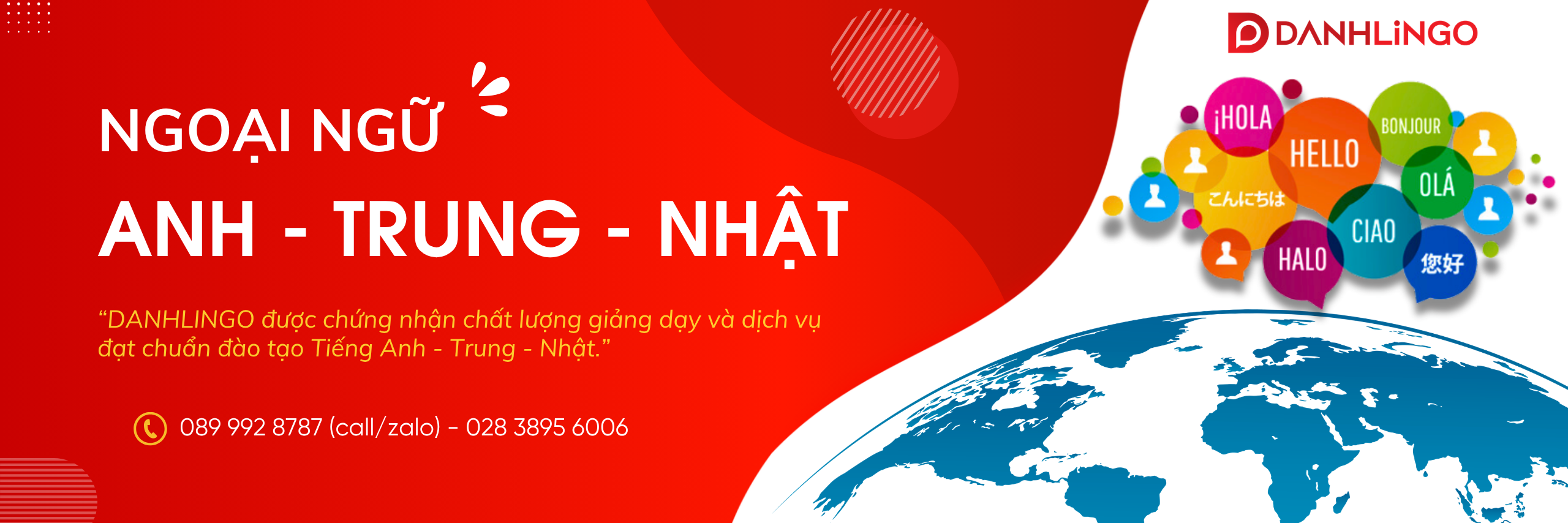 ngoai ngu anh trung nhat Danhlingo