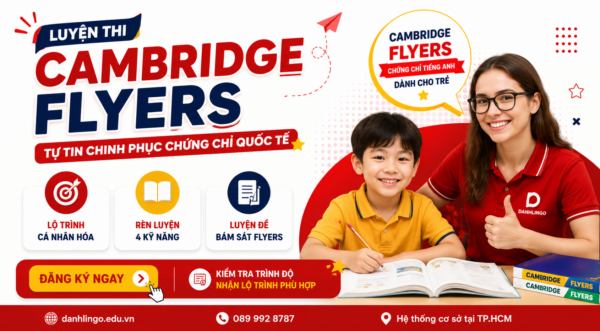Luyện thi Cambridge Flyers cho trẻ tại DanhLingo