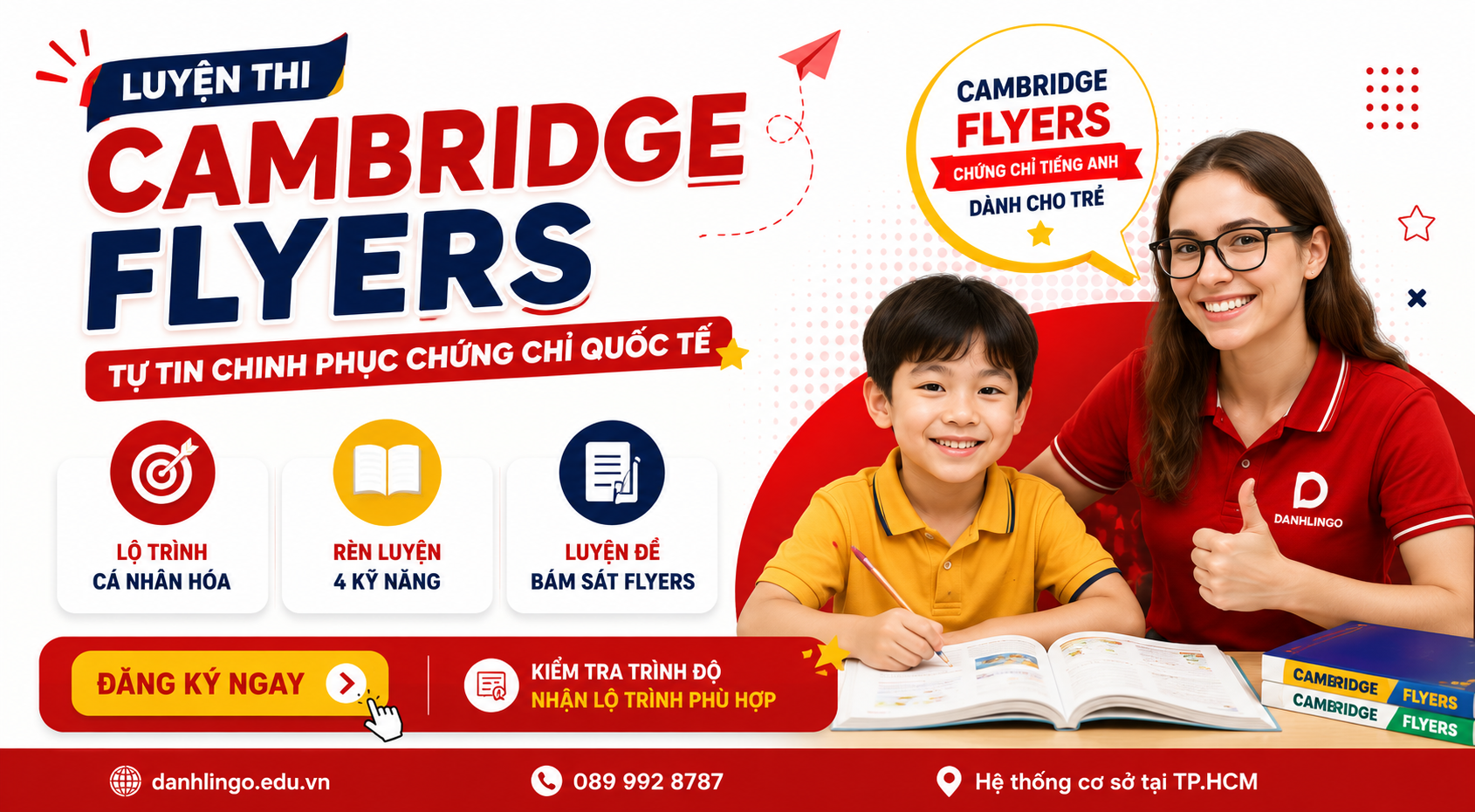 Luyện Thi Cambridge Flyers: Lộ Trình Ôn Thi Hiệu Quả Cho Trẻ 1 Luyện thi Cambridge Flyers cho trẻ tại DanhLingo