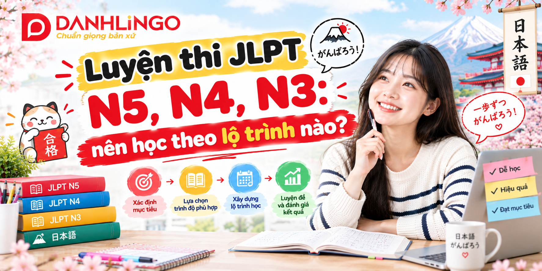 Luyện thi JLPT N5, N4, N3: nên học theo lộ trình nào? 1 46ce4038 2e8f 45a6 84d6 124ce81750f0