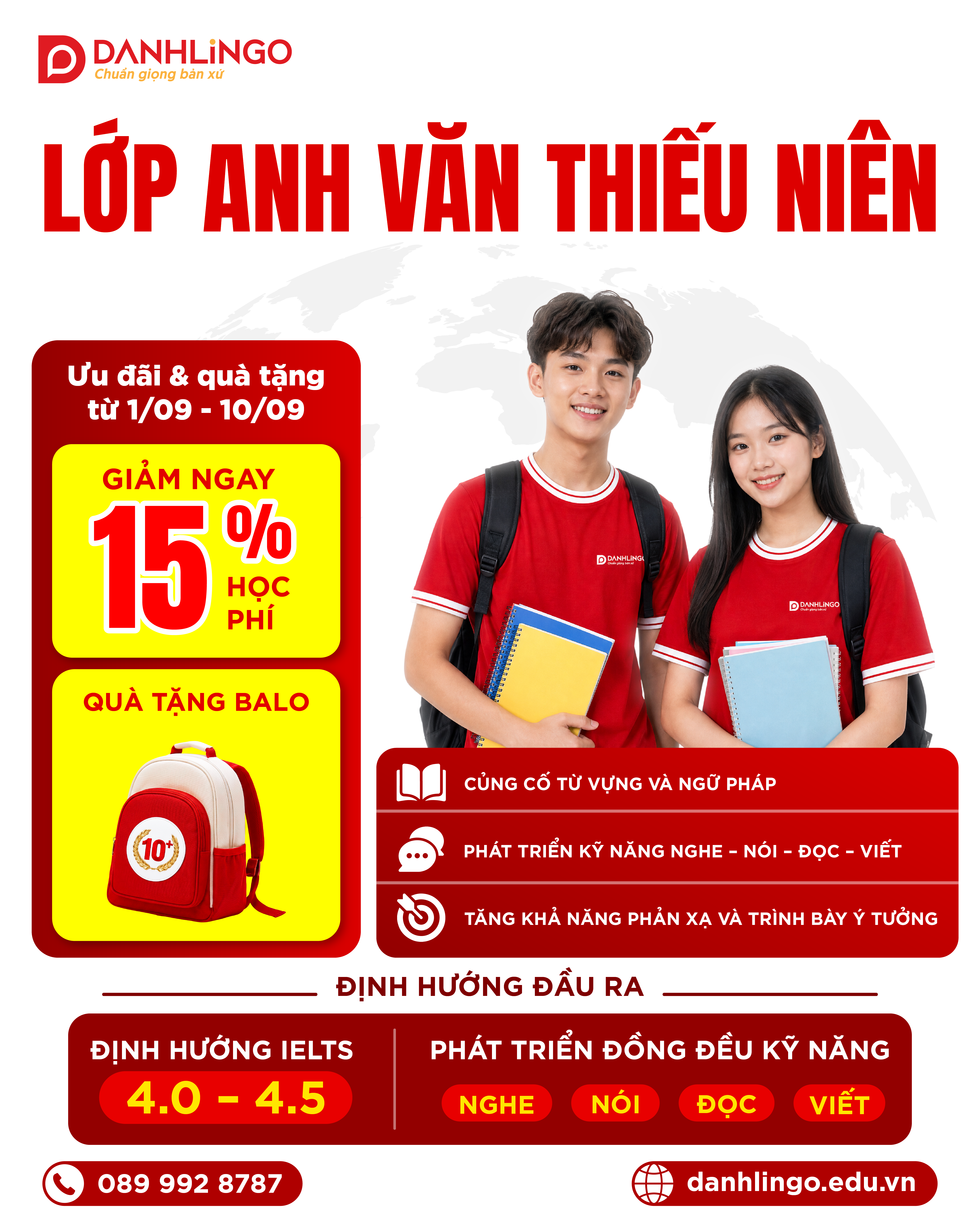 Lớp Anh văn thiếu niên tại DanhLingo