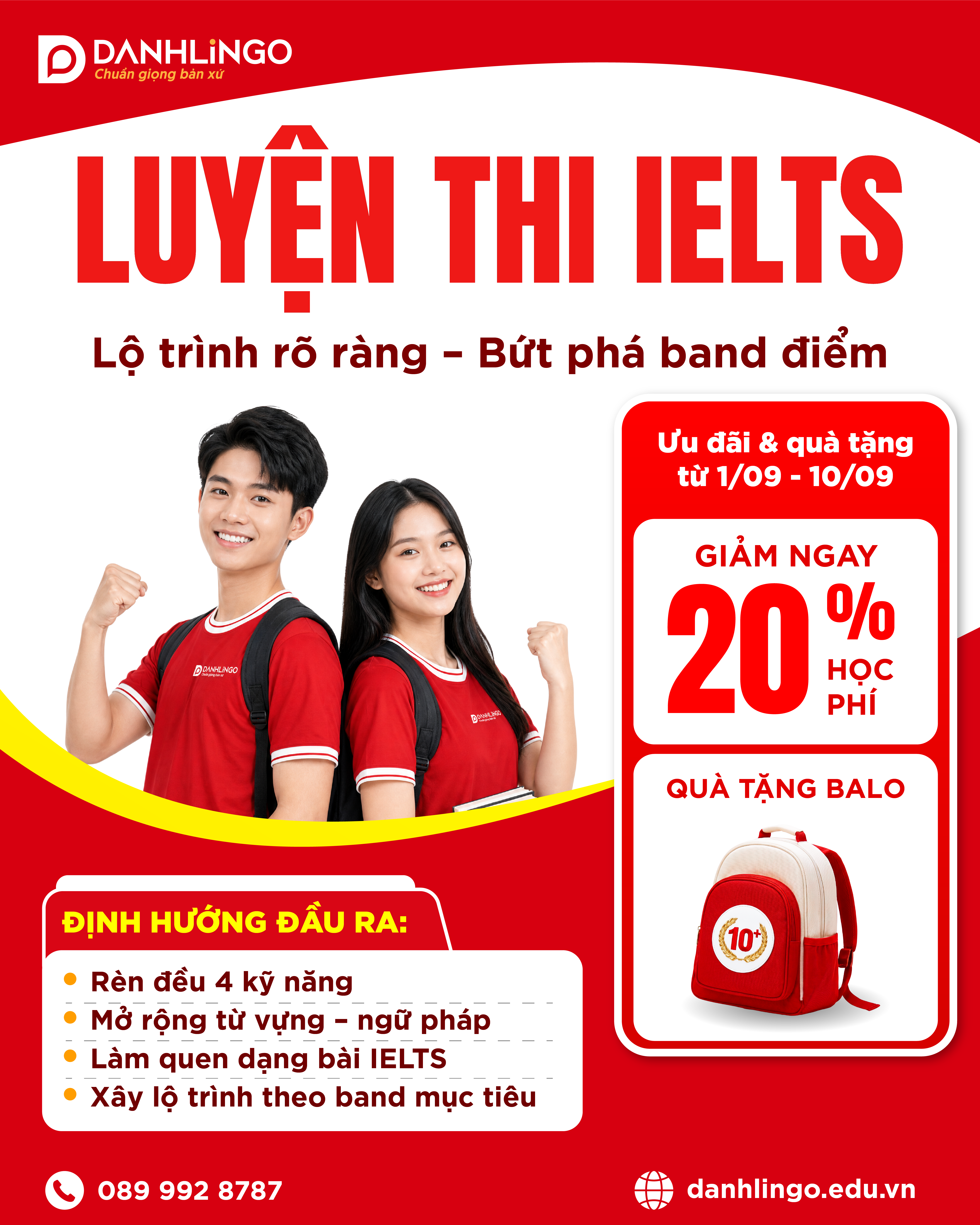 Luyện Thi IELTS: Lộ Trình Rõ Ràng – Bứt Phá Band Điểm 1 Luyện thi IELTS tại DanhLingo với lộ trình rõ ràng